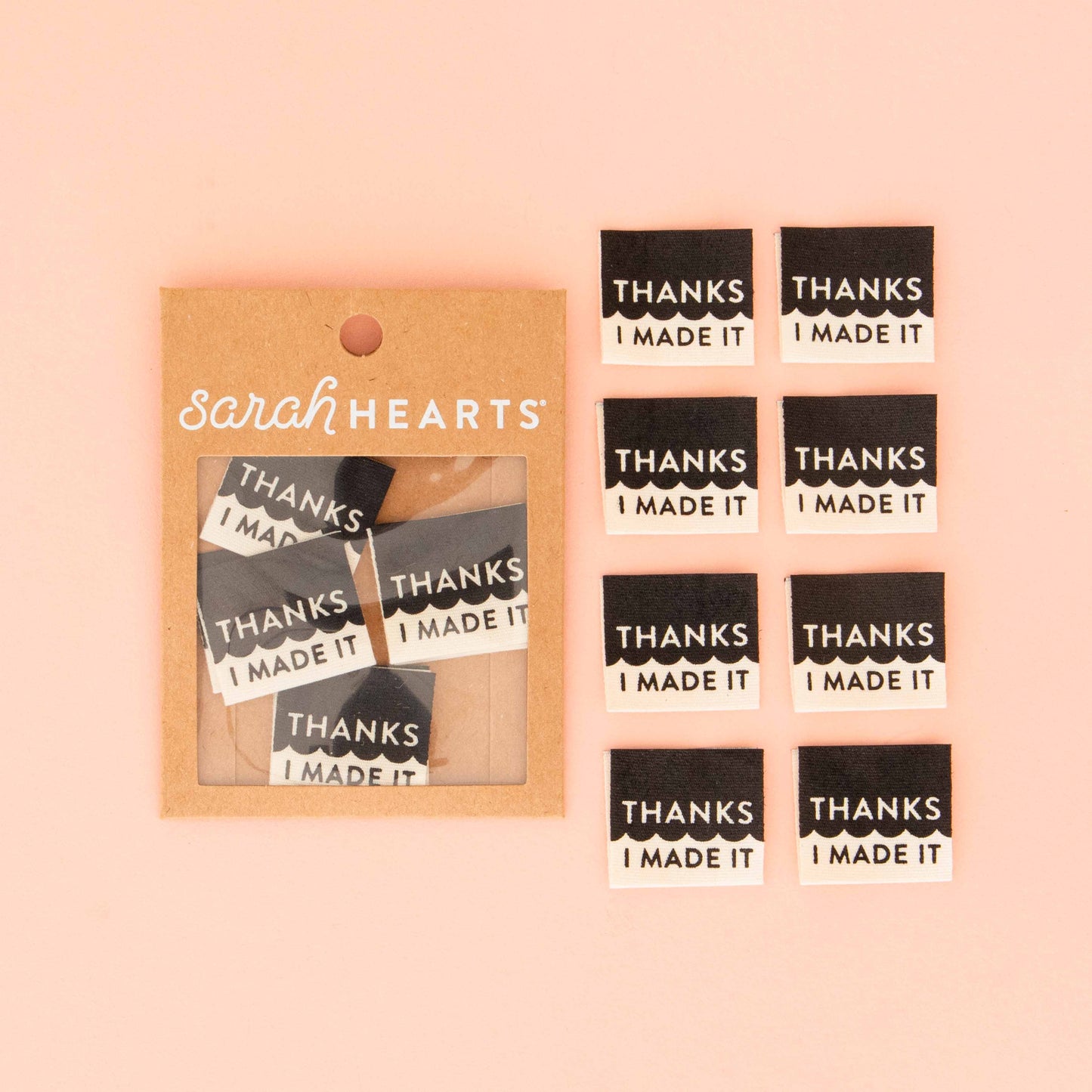 Thanks I Made It Organic Cotton - Sewing Woven Label Tags