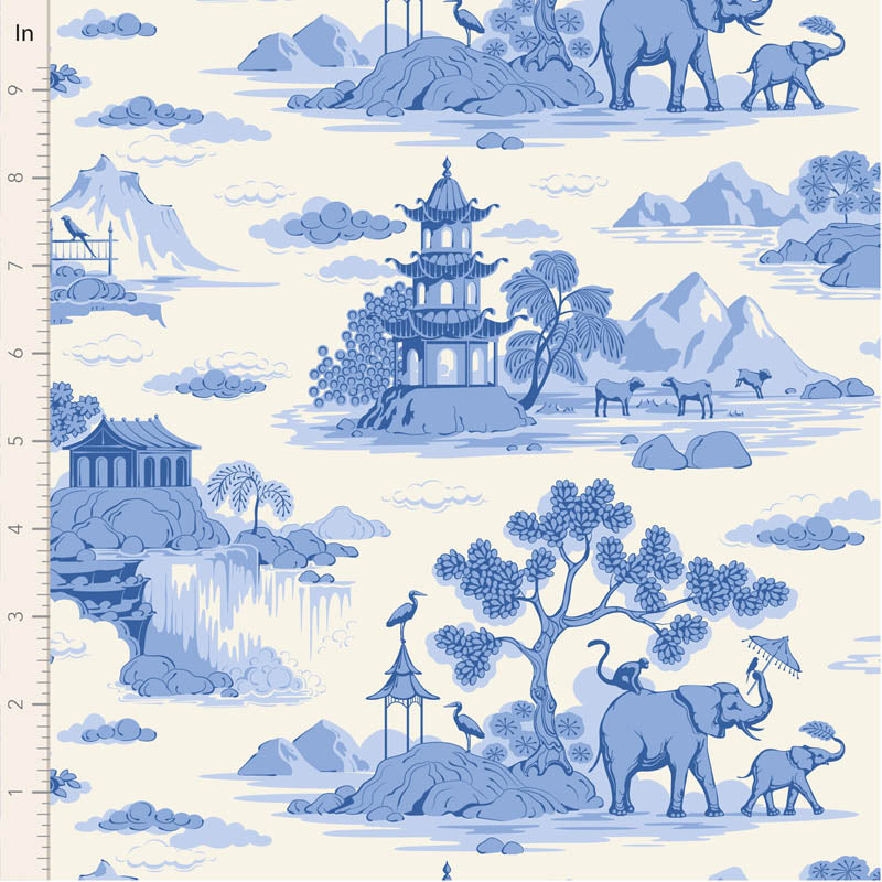 Tilda Something Blue - Cottonview Cream