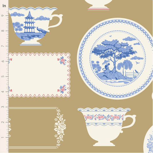 Tilda Something Blue - Labels & Ornaments Ochre
