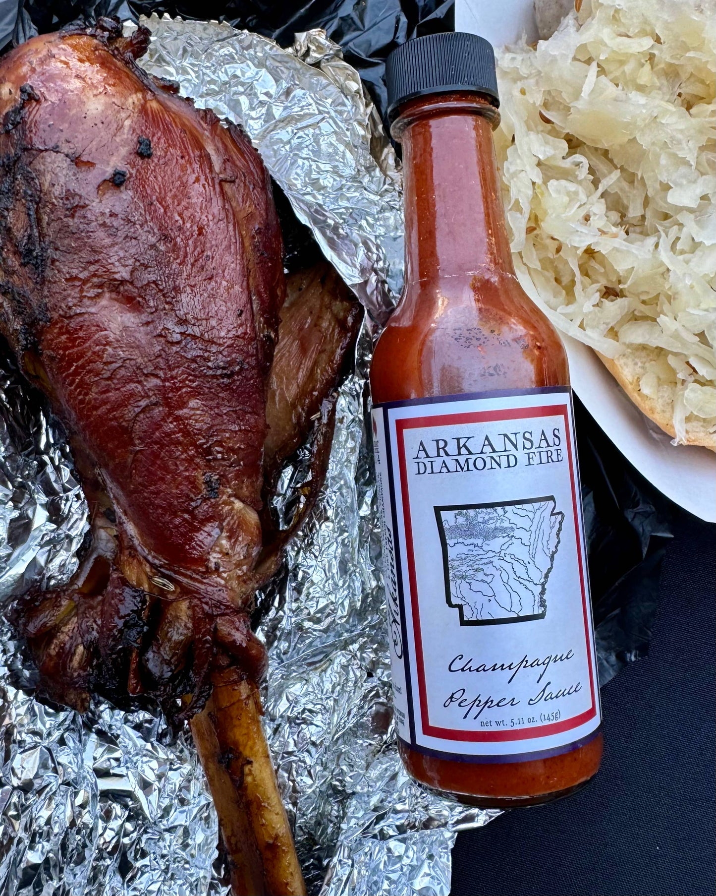 ARKANSAS DIAMOND FIRE Champagne Pepper Sauce 5-oz. bottle