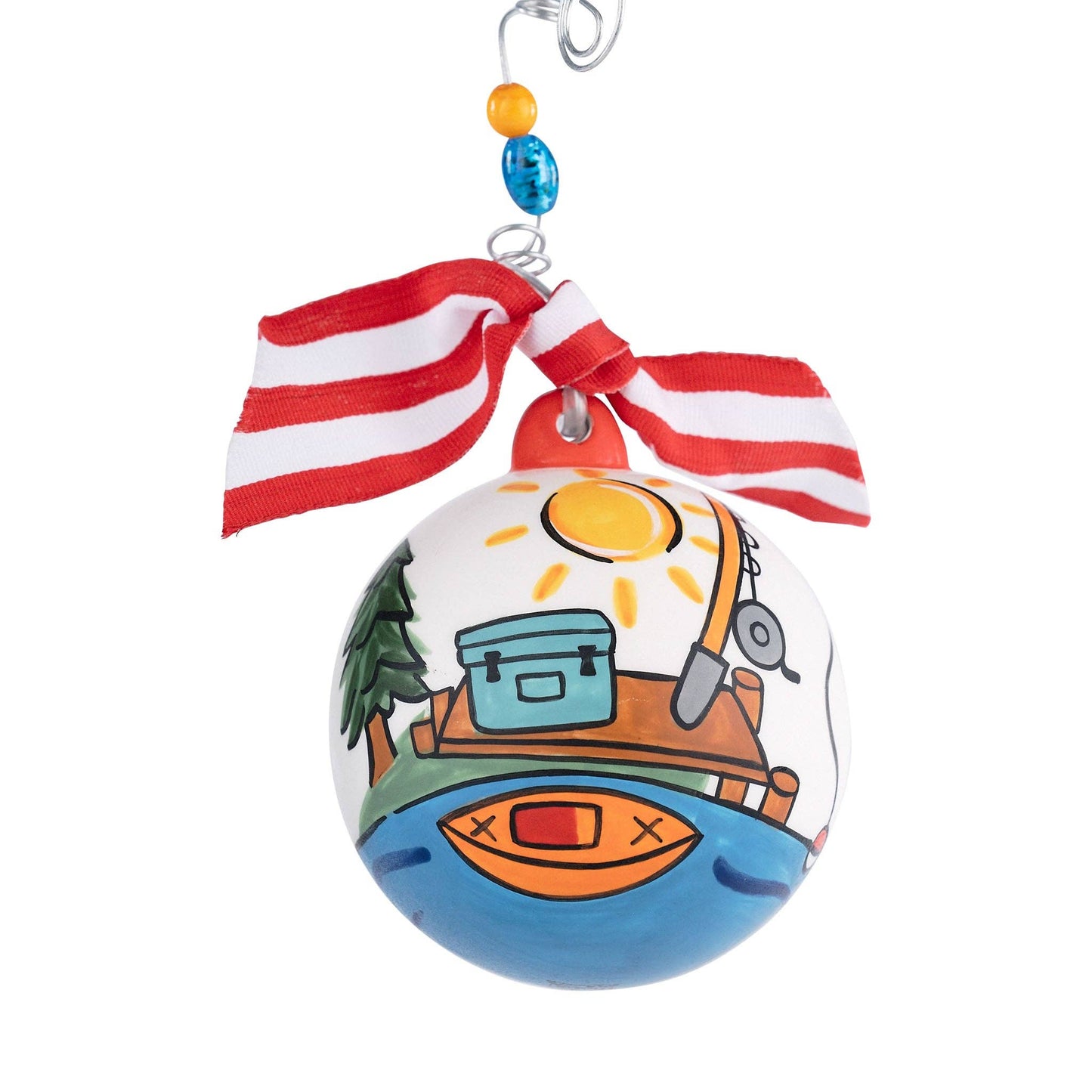 Lake is My Happy Place Christmas Ornament