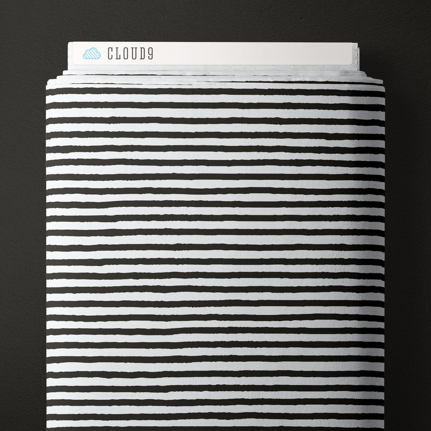 Gothic Whimsey by Anequ Studio | Stripes | Black/White | 1/4 Yard | Continuous Cuts (WOF)