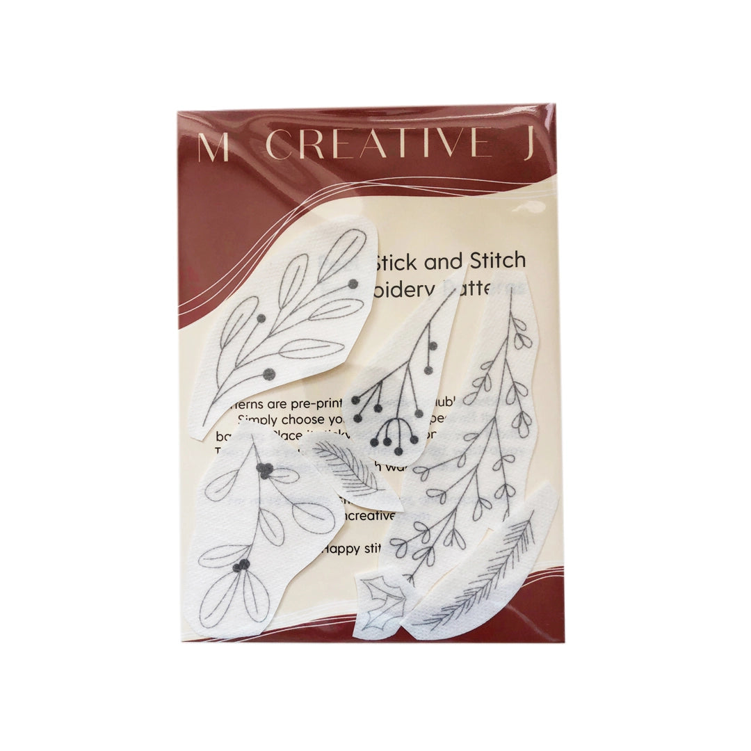 Winter Forage - Peel Stick and Stitch Hand Embroidery Patterns
